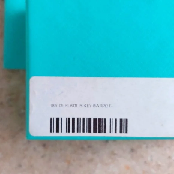 Tiffany & Co Fleur De Lis Keybar Pendant Necklace 18k Yellow Gold 16 inches - Picture 2 of 9